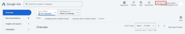 Sharing Your Customer ID with Sentius Digital